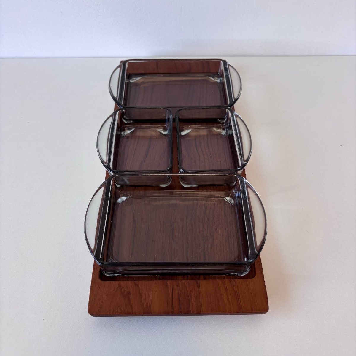 Vintage serveer schaaltje teak - LOUI.STORE