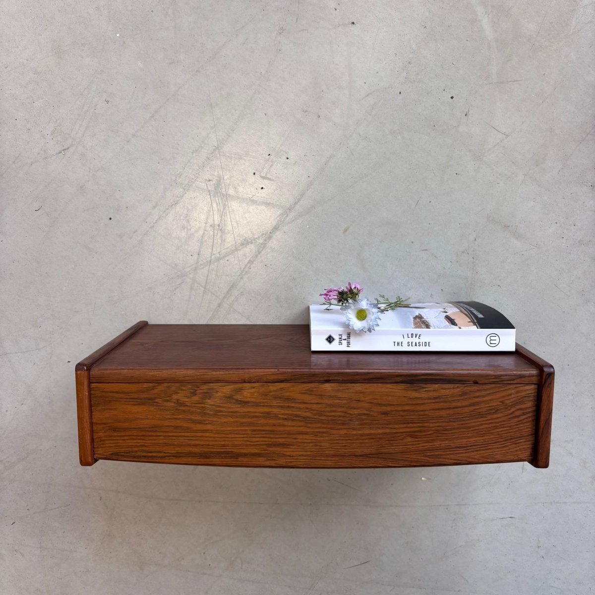 Vintage wandkastje palissander - LOUI.STORE