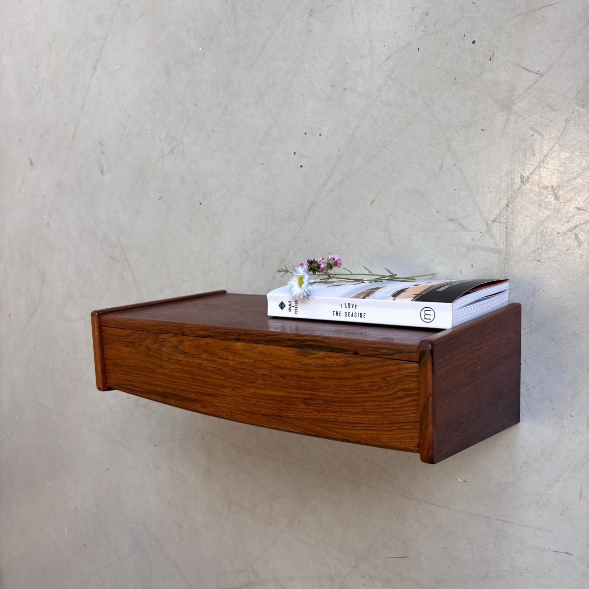 Vintage wandkastje palissander - LOUI.STORE