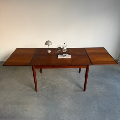 
                  
                    Vintage uitschuifbare eettafel teak-donker (125-225cm)
                  
                