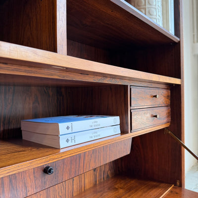 
                  
                    Vintage boekenkast met klep (met verlichting) palissander
                  
                