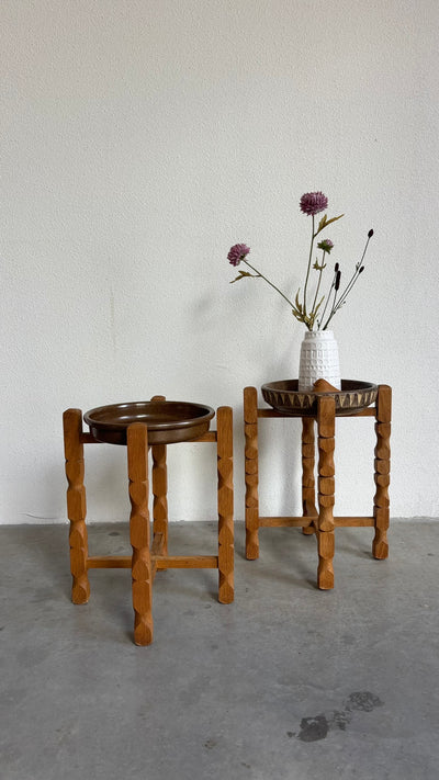
                  
                    Vintage plantentafel eiken - keramieken schaal diverse soorten
                  
                