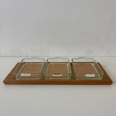 
                  
                    Serveer schaaltje eiken met glazen schaaltjes
                  
                