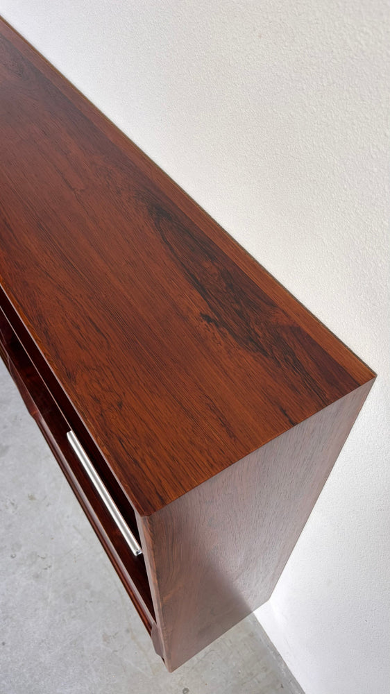 
                  
                    Vintage boekenkast met schuifdeuren palissander
                  
                