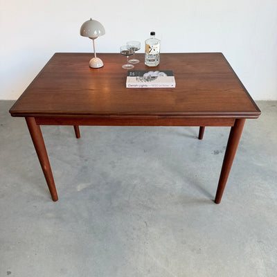 
                  
                    Vintage uitschuifbare eettafel teak-donker (125-225cm)
                  
                