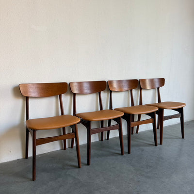 
                  
                    Set 4* vintage eetkamerstoelen teak - skai Schiønning & Elgaard
                  
                