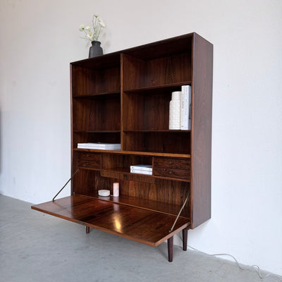 
                  
                    Vintage boekenkast met klep (met verlichting) palissander
                  
                