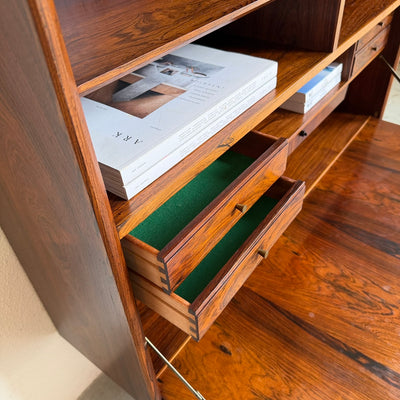 
                  
                    Vintage boekenkast met klep (met verlichting) palissander
                  
                