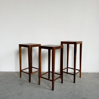 
                  
                    Set 3 vintage plantentafeltjes - bijzettafel palissander
                  
                