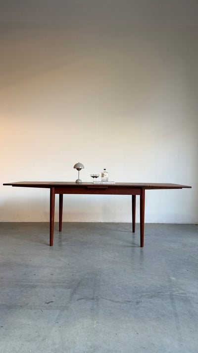 
                  
                    Vintage uitschuifbare eettafel teak-donker (125-225cm)
                  
                