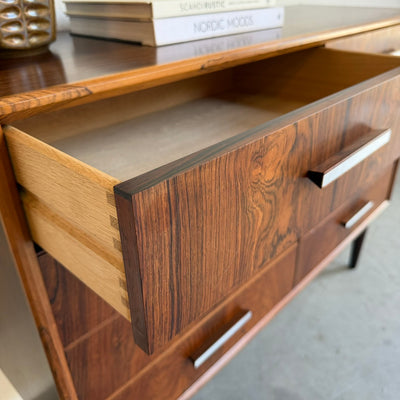 
                  
                    Vintage sideboard - dubbele ladekast palissander
                  
                