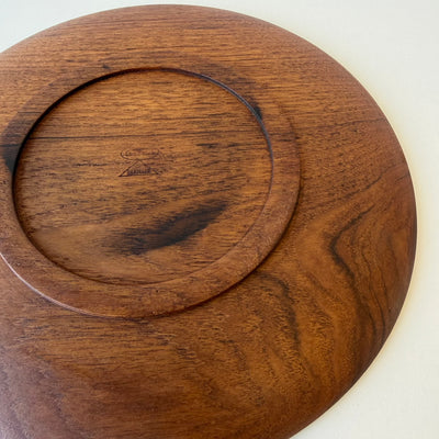 
                  
                    Vintage teak houten schaal plat
                  
                