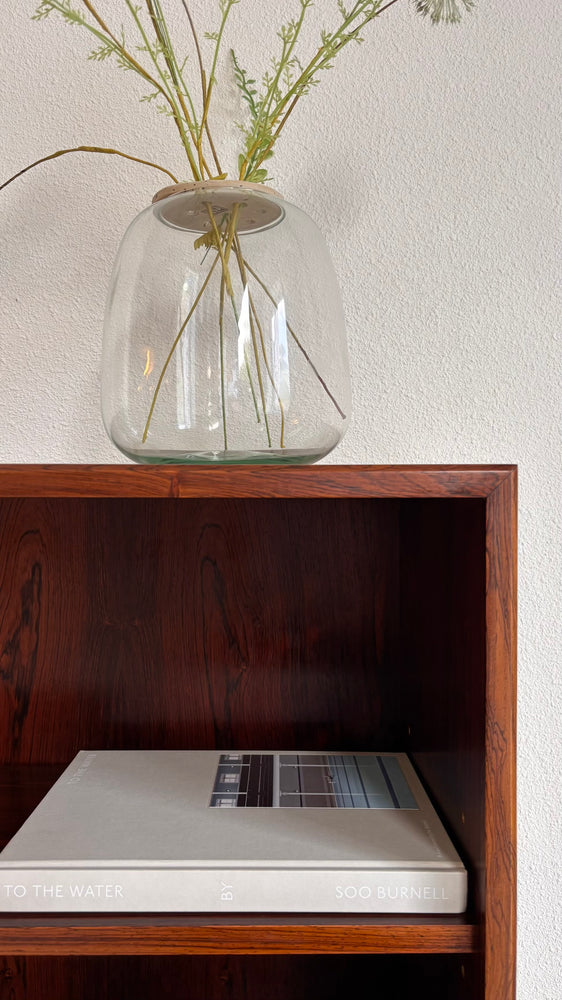 
                  
                    Vintage boekenkast met schuifdeuren palissander
                  
                