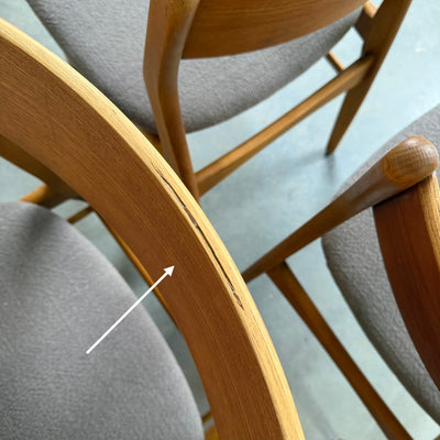 
                  
                    Set 4* vintage eetkamerstoelen teak Faldsled no.66
                  
                