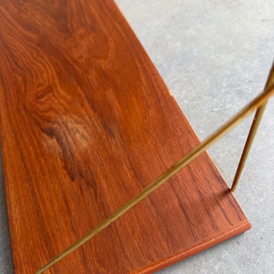 
                  
                    Vintage wandplankje teak ronde hoek
                  
                