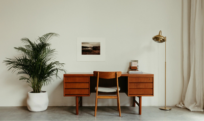 vintage bureau teak