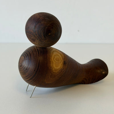 
                  
                    Vintage teak houten vogel metalen pootjes
                  
                