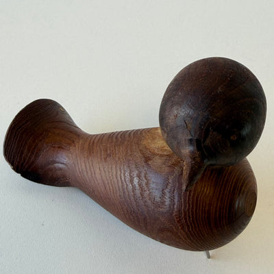 
                  
                    Vintage teak houten vogel metalen pootjes
                  
                