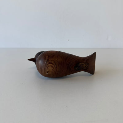 
                  
                    Vintage teak houten vogel metalen pootjes
                  
                