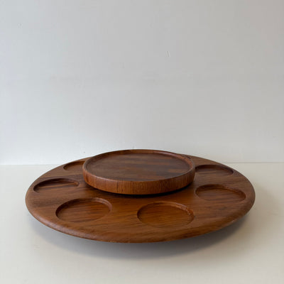 
                  
                    Vintage teak draaischaal “Lazy Susan” van Digsmed
                  
                