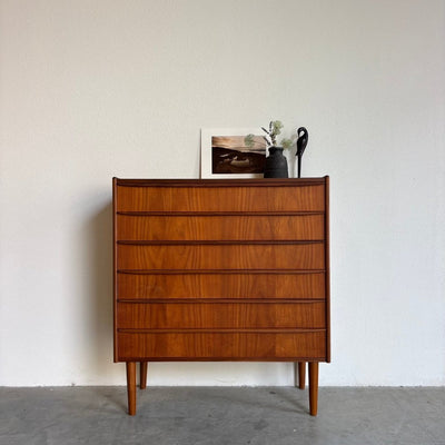 Brede vintage Deense ladekast teak - LOUI.STORE