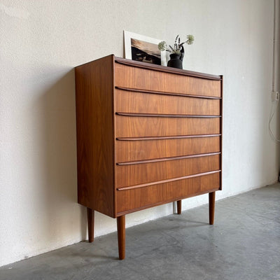 Brede vintage Deense ladekast teak - LOUI.STORE