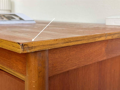 
                  
                    Bureau 6 lades teak - LOUI.STORE
                  
                