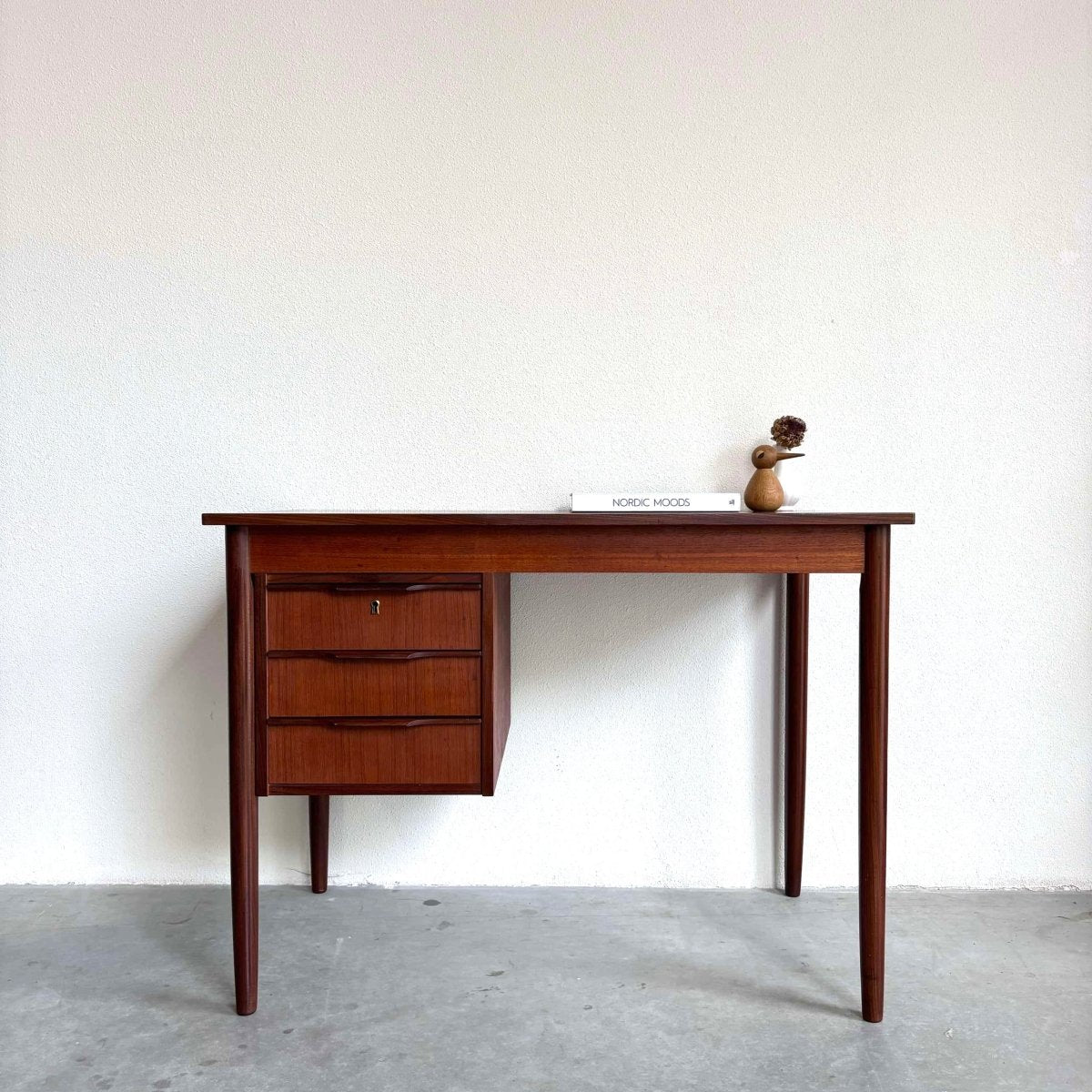 Bureau teak 1 ladeblok - LOUI.STORE