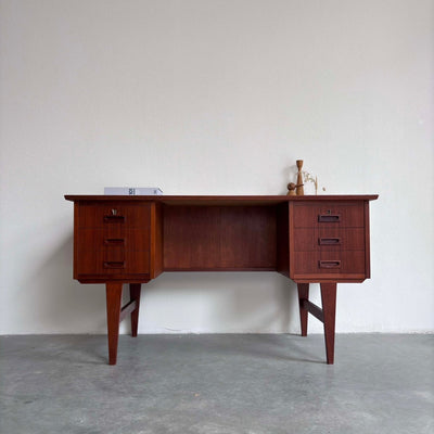 Bureau teak boekenkast - LOUI.STORE