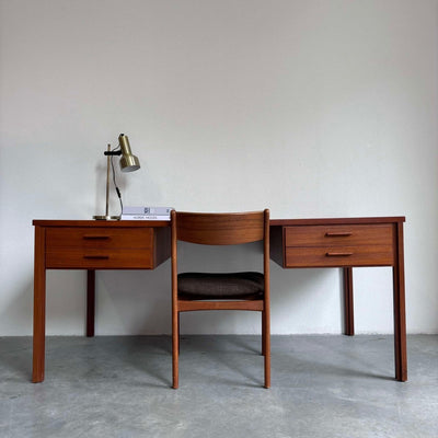 Bureau XL in teak - LOUI.STORE