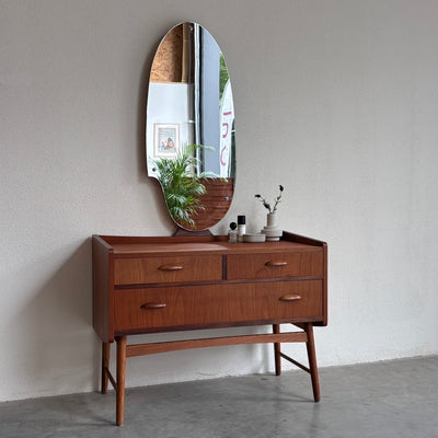 Deense vintage kaptafel - ladekast teak - LOUI