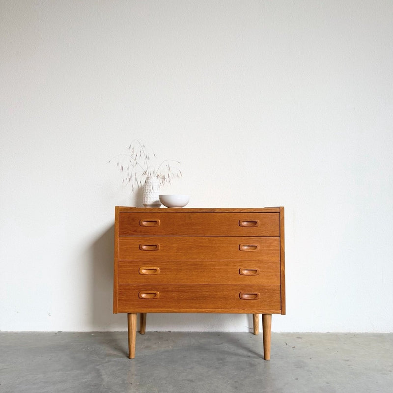 Deense vintage ladekast 4*in eiken - LOUI
