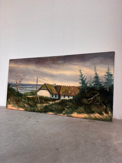 Doek olieverf kust Denemarken - LOUI.STORE