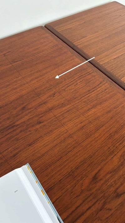 
                  
                    Eettafel uitschuifbaar teak rand - LOUI.STORE
                  
                