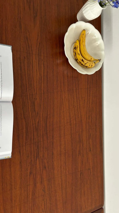 
                  
                    Eettafel uitschuifbaar teak rand - LOUI.STORE
                  
                