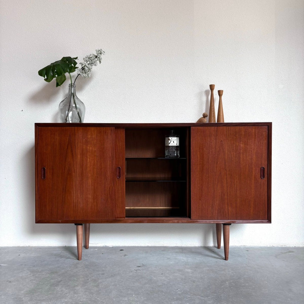 Highboard ondiep teak - LOUI.STORE