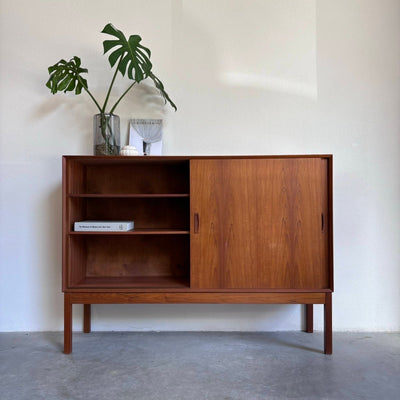 Highboard schuifdeuren teak - LOUI.STORE