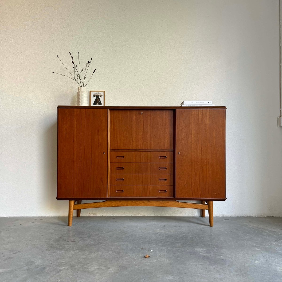 Highboard teak en eiken - LOUI.STORE