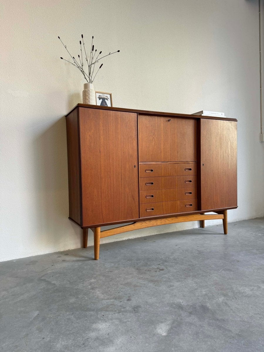 Highboard teak en eiken - LOUI.STORE