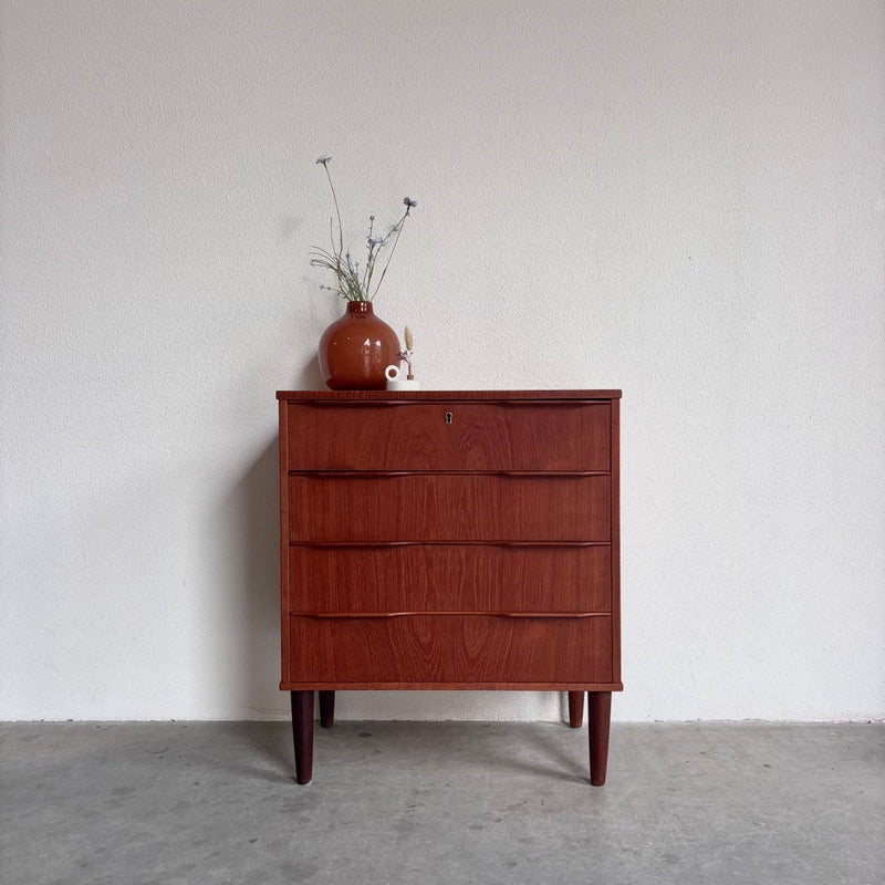 Klein vintage ladekastje 4* teak - LOUI