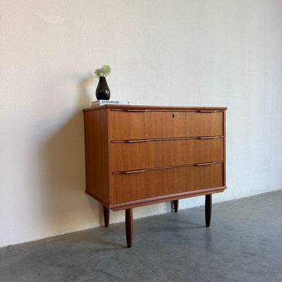 Kleine vintage ladekast 3* teak - LOUI