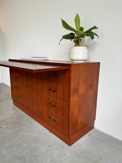 Ladekast teak 4* metalen greepje - LOUI.STORE
