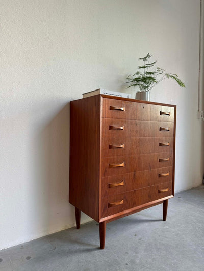 Ladekast teak 6* strik greep - LOUI.STORE