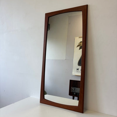 Mid century spiegel teak brede lijst - LOUI.STORE