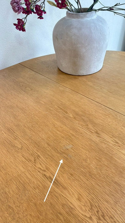 
                  
                    Mid Century uitschuifbare eettafel Omann Jun eiken, model 55 - LOUI.STORE
                  
                