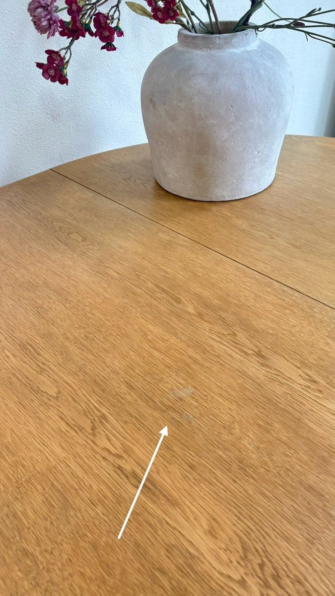 
                  
                    Mid Century uitschuifbare eettafel Omann Jun eiken, model 55 - LOUI.STORE
                  
                