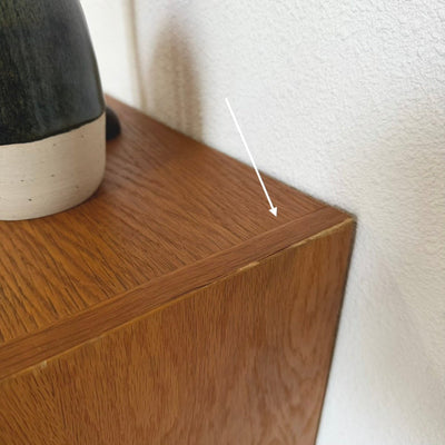 
                  
                    Ruim eiken vintage boekenkast met klep - open schappen - LOUI
                  
                