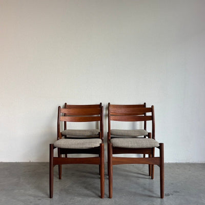 
                  
                    Set 4* Deens vintage eetkamerstoelen teak - LOUI.STORE
                  
                