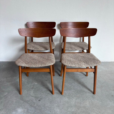 Set 4 stoelen Findahls in teak - LOUI.STORE