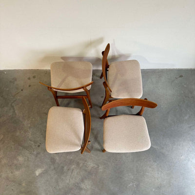 Set 4* stoelen Findahls teak zand - LOUI.STORE